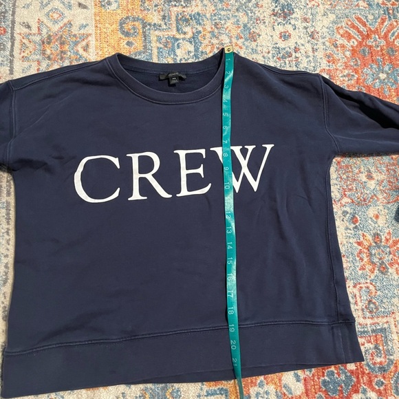 J Crew navy blue cotton vintage-look Crew crewneck sweatshirt - Picture 8 of 8